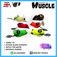 【Meefah Tackle】EXP MUSCLE FROG (42MM/7G) Soft Rubber Jump Frog - Soft Lure Bait Jump Frog Katak