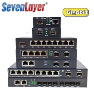 Gigabit Network SFP Fiber switch 1000Mbps SFP media converter Ethernet Switch 1G1E 2G2E 2G4E 2G8E