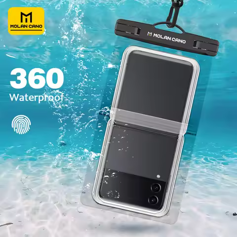 MOLANCANO Waterproof Phone Pouch IPX8 Waterproof Cell Phone Case Dry Bag with Lanyard for Samsung Ga