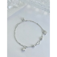 AG SILVER Love With Pendant Love s925 Sterling Silver Bracelet Chain Pendant