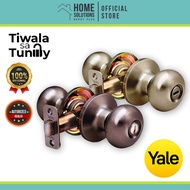 YALE ENTRANCE LOCKSET W/ KEYS VCA5127 US5 - Blister/YALE BATHROOM LOCKSET VCA5122 US5