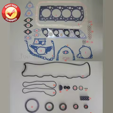 4D56 4D56T Engine Full Gasket Set kit for Mitsubishi Montero L200 L400 CANTER Hyundai GRACE GALLOPER