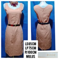 MIDI DRESS BODYCON PINK SALEM(ZOOC)