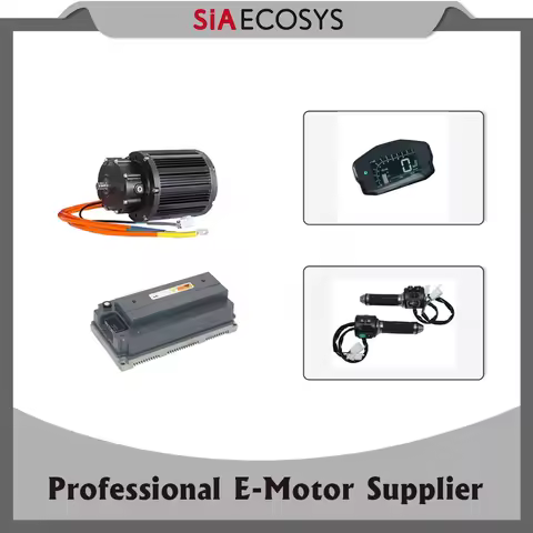 QS Motor QS138 4000W 90H V3 with 1:2.35 Gearbox and Votol EM200-2 Controller Kit 72V Mid Drive Motor