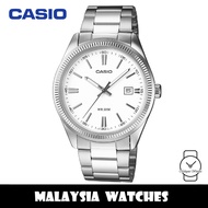 (100% Original) Casio Enticer MTP-1302D-7A1 Quartz White Dial Stainless Steel Men's Watch MTP1302D M