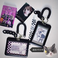 Idol Photocard Card Holder Kpop Protective Case Keychain Kad Foto Student IC Card Holder Bus Card St