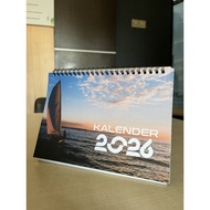 2026 Custom Desk Calendar – 6 Sheets, 2 Sides,/Glossy Matte Lamination