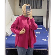 KEMEJA - Alea Linen Shirt Women's Tops Linen Shirt Linen - Long Sleeve Linen Shirt - Hijab Friendly 
