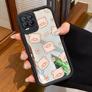 Casing HP Realme 8 4G 8 5G 8 Pro 8s 5G Q3 Q3i V13 5G Narzo 30 5G Case Cat and Pig Pattern Casing HP 