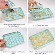 Pinkcat 25 Grids Silicone Ice Ball Mold With Cover DIY Ice Storage Box Easy To Demould Bar Home Party Kitchen Tools Accessories SG