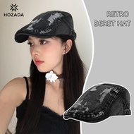 HOZADA Women Beret Hat  Retro Style Hat Artistic Beret Cap Vintage Beret Hat Fashion Retro British S