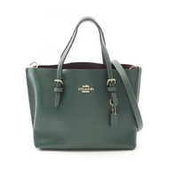 COACH MOLLIE TOTE 25 單肩手提包 H22200 皮革 綠色 二手 女士
