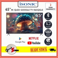 [NEW] ISONIC FRAMELESS 4K UHD QLED GOOGLE TV 65' / 65 INCH IS65QGLE // 55' / 55 INCH IS55QGLE