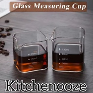 ESPRESSO CUBIC SHOT GLASS | Espresso Coffee Measuring Cup | Unique Coffee Measuring Glass