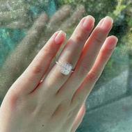 Real Moissanite Diamond Women Ring Radiant Cut With GRA Certification Emerald cut 2.0ct Engagement P