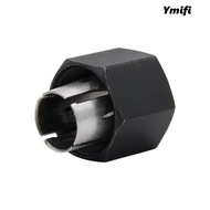 YMIFI Router Collet Replacement, Steel 1/2" Router Fittings, Durable Silver Black M19 Carving machin