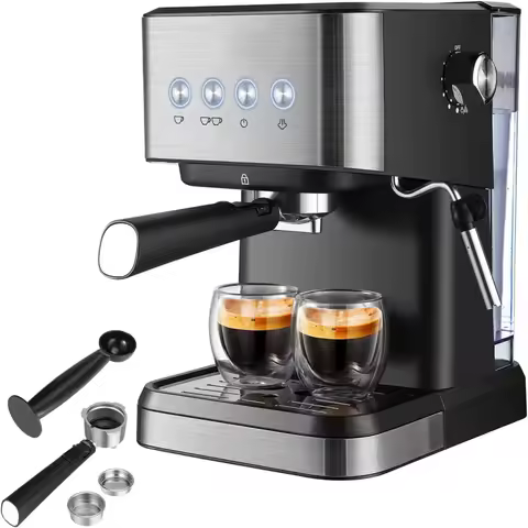 Italian Coffee Maker Semi-automatic Coffee Machine Espresso Coffee Machine Milk Frother
