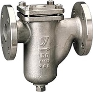 Yoshitake U-Shaped Strainer, 60 Mesh, For Cold and Hot Water, Flange Connection, JIS10K, Connection 