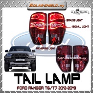 Ford Ranger T6/T7,Wildtrack,Raptor 4x4 Running Led Tail Lamp Smoke 2012-20194x4 Lampu Belakang