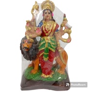 STANDING DURGAI AMMAN FOR HOME WITH FREE GIFT 3 PACKET SRI KANTHAN SAKTHI SAMBRANI 3 Handmade Sculpt