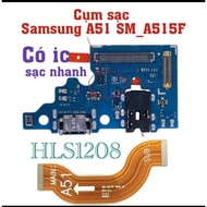 Samsung Galaxy A51 2019 / A515 - Charging Cable with Mic and Headphone Jack / Charging Board / Main 