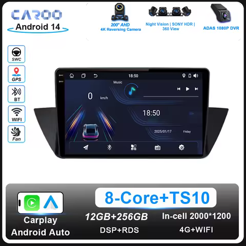 Car DVD Android Multimidia Player For BMW X1 E84 2009 -2012 Car Radio GPS Navigation 4G Carplay WIFI