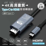 【Wephone】 Type-C to HDMI USB3.14K UHD超高清畫質 鋁合金影音轉接線(2M)