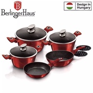 Berlinger Haus 10PC Cookware Set (Red Metallic Line)