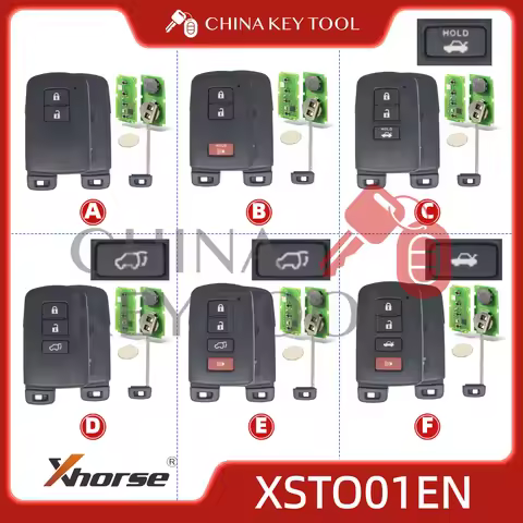 1PCS Xhorse XSTO01EN Global Version For Toyota XM38 Smart Key 4D 8A 4A All in One with Logo for VVDI
