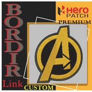 AVENGERS LOGO YELLOW PATCH EMBROIDERY LOGO/ EMBLEM | HP-159