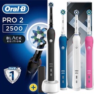 OralB Pro 2 2000 2500 2900, Sikat Gigi Elektrik dengan Sensor Tekanan