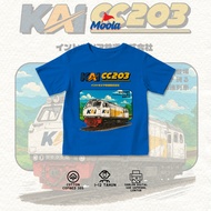 Kids Train T-Shirt - KAI CC201 VINTAGE KRL LRT MRT | Premium Cotton 30s + Free DTF Stickers