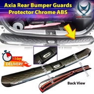 Perodua Axia G SPEC & S SPEC 2014 - 2018 Rear Bumper Guards guard Protector Chrome ABS (1pc) Axia ac