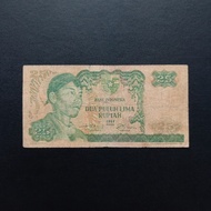 Uang Kertas Kuno Rp 25 Rupiah 1968 Seri Sudirman TP25mk