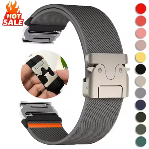22mm 26mm Quickfit Nylon Strap For Garmin Descent Mk3i 51mm Mk2 Bracelet Garmin Enduro 2 MARQ/Epix G