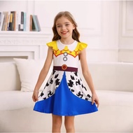 Girls Cowgirl Themed Dress Inspired with Cow Print Skirt for Carnival Party For Halloween Birthday P