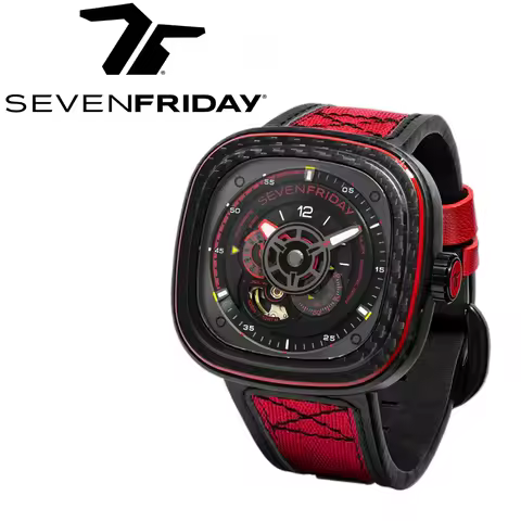 SEVENFRIDAY watch P3C-04 mature men's square large dial mechanical watch P series men's and women's 