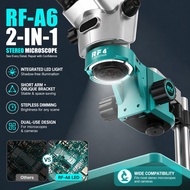 RF4 RF-A6 All-in-One Microscope Stand Built-in ring Light Extra Working Distance Microscope Bracket 