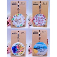 New bible verse carry-on mirror keychain