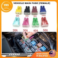 [VEHICLE MAIN FUSE FEMALE] 30A/40A/50A/60A/80A/100A UNIVERSAL FUSE PACIFIC CAR PROTON PERODUA TOYOTA HONDA FUIS KERETA