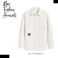 11.WOLF White Jacket Long Sleeve Shirt Men's/J64