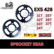 EX5 REAR SPOCKET 428 | 32T 33T 34T 35T 36T 37T