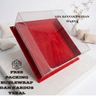 SHIPPING BOX POLOS / BOX SHIPPING BOX HARDBOX/ CAKE BOX WITH THICK MICA LID (BKPLS 02)