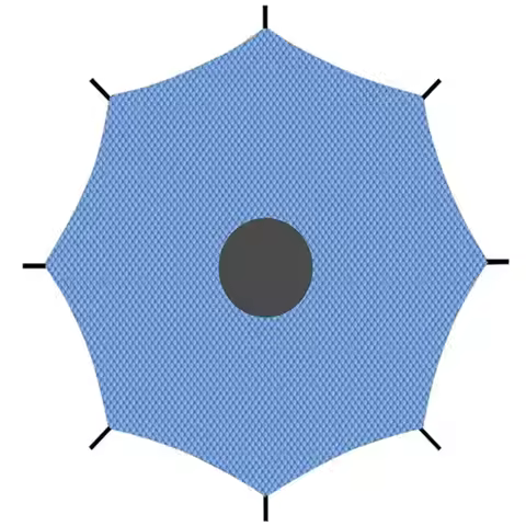 10/12/14ft Outdoor Trampoline Cover Sun Protection Trampoline Canopy Waterproof Trampoline Roof for 