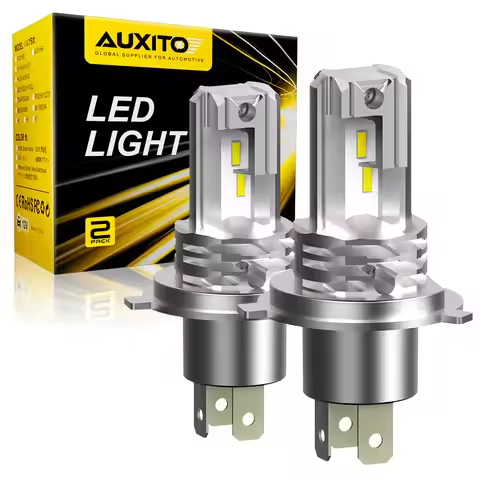 AUXITO 1/2X H4 9003 LED Headlight Bulb CSP Fanless With Canbus 9003 LED High & Low Beam Headlamp for