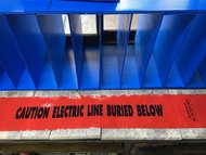 WARNING TAPE WIDTH 6 300M.LONG (RED YELLOW COLOUR) เทป หน้ากว้าง 15 cm ยาว 300 เมตร/ม้วน