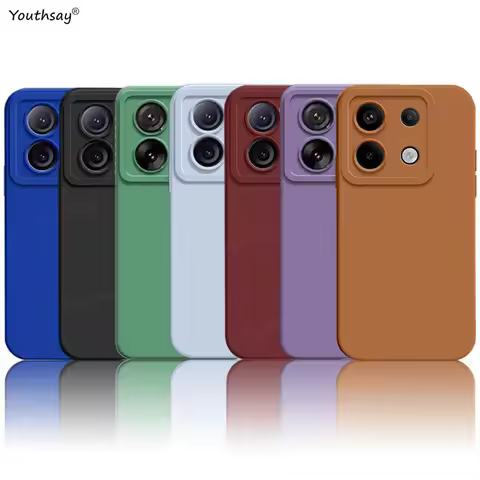 For Redmi Note 13 Pro 5G Case Redmi Note 13 Pro Cover Fundas Coque Camera Protector Liquid Silicone 