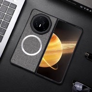 Magic V3 Casing Case for Honor Magic V3 Fabric Magnetic Attraction Mobile Phone Case Cover