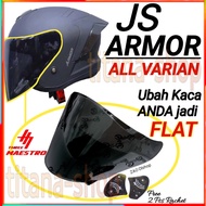 Venom flat helmet visorJS Armor flat visor open venom js armor/