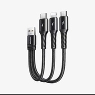 Joyroom 三合一充電短線15cm Type C + Micro USB +iPhone Lightning